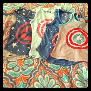 Captain America Clothing set sized 4-5T